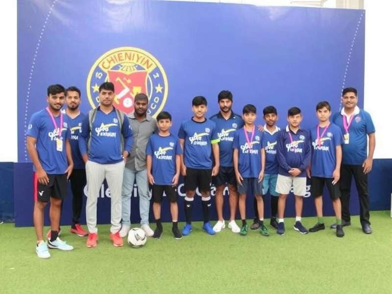 Chennaiyin FC Foundation youth football training session